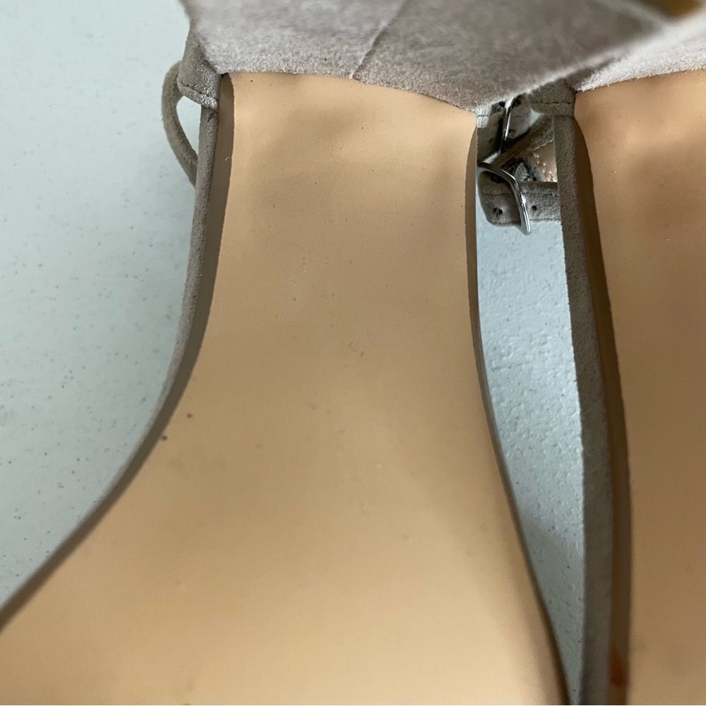 Steve Madden Carrson Blush Suede Heeled Sandals Size 10 - Picture 11 of 14